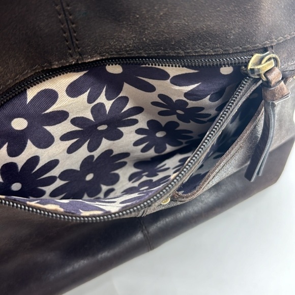 Nino Bossi Brown Leather Shoulder Bag BRN6231B - Picture 5 of 15